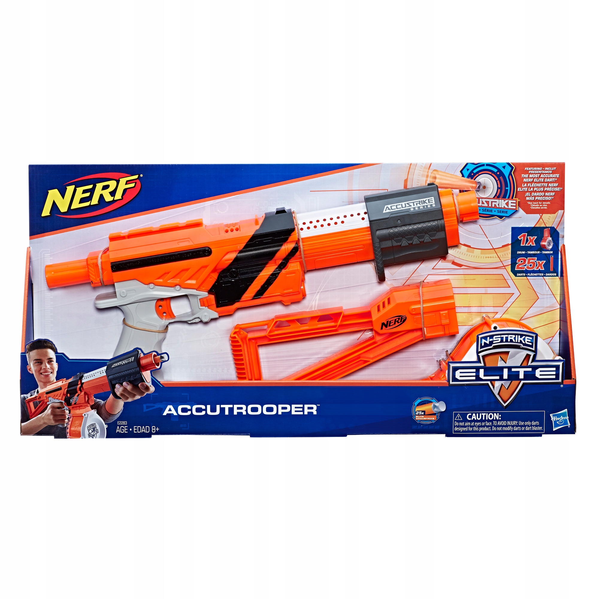 NERF ELITE ACCUTROOPER + MAGAZYNEK NA 25 STRZAŁEK Seria Nerf N-Strike Elite Accustrike