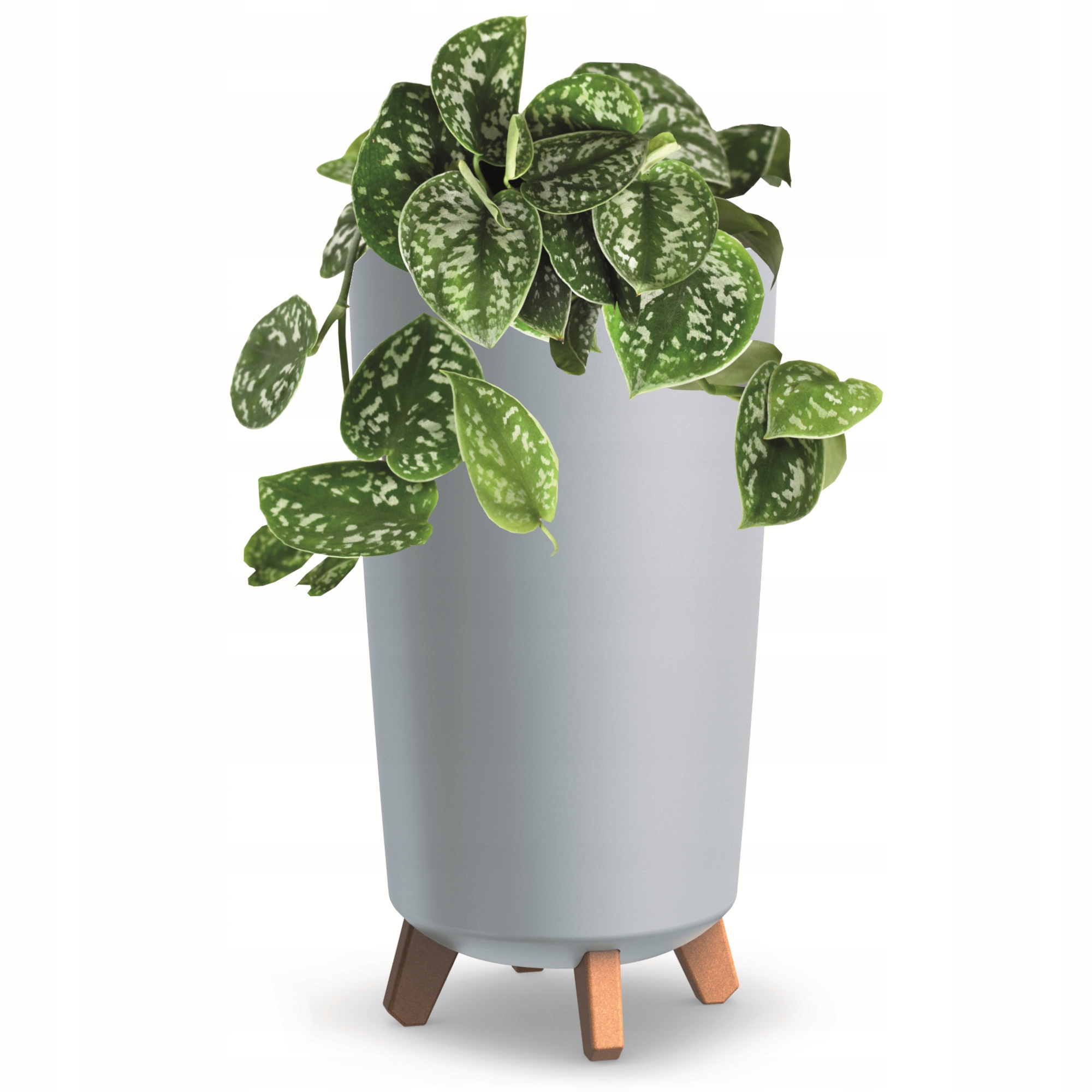 

Donica wysoka tuba okrągła 23,9cm szary mat