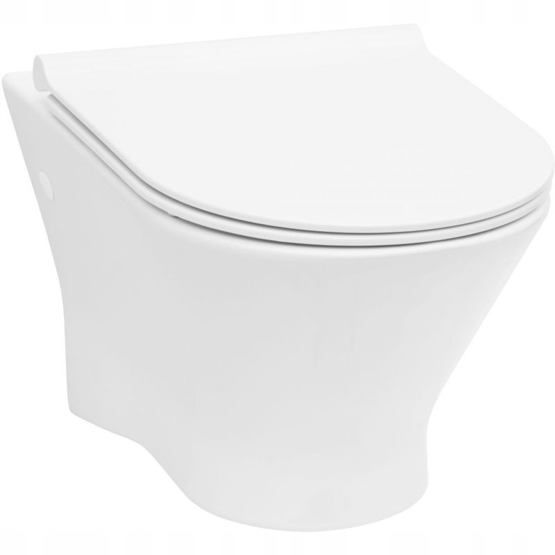 Miska Wc Roca Nexo 36 x 53.5 cm biała z deską wolnoopadającą A34H64L000