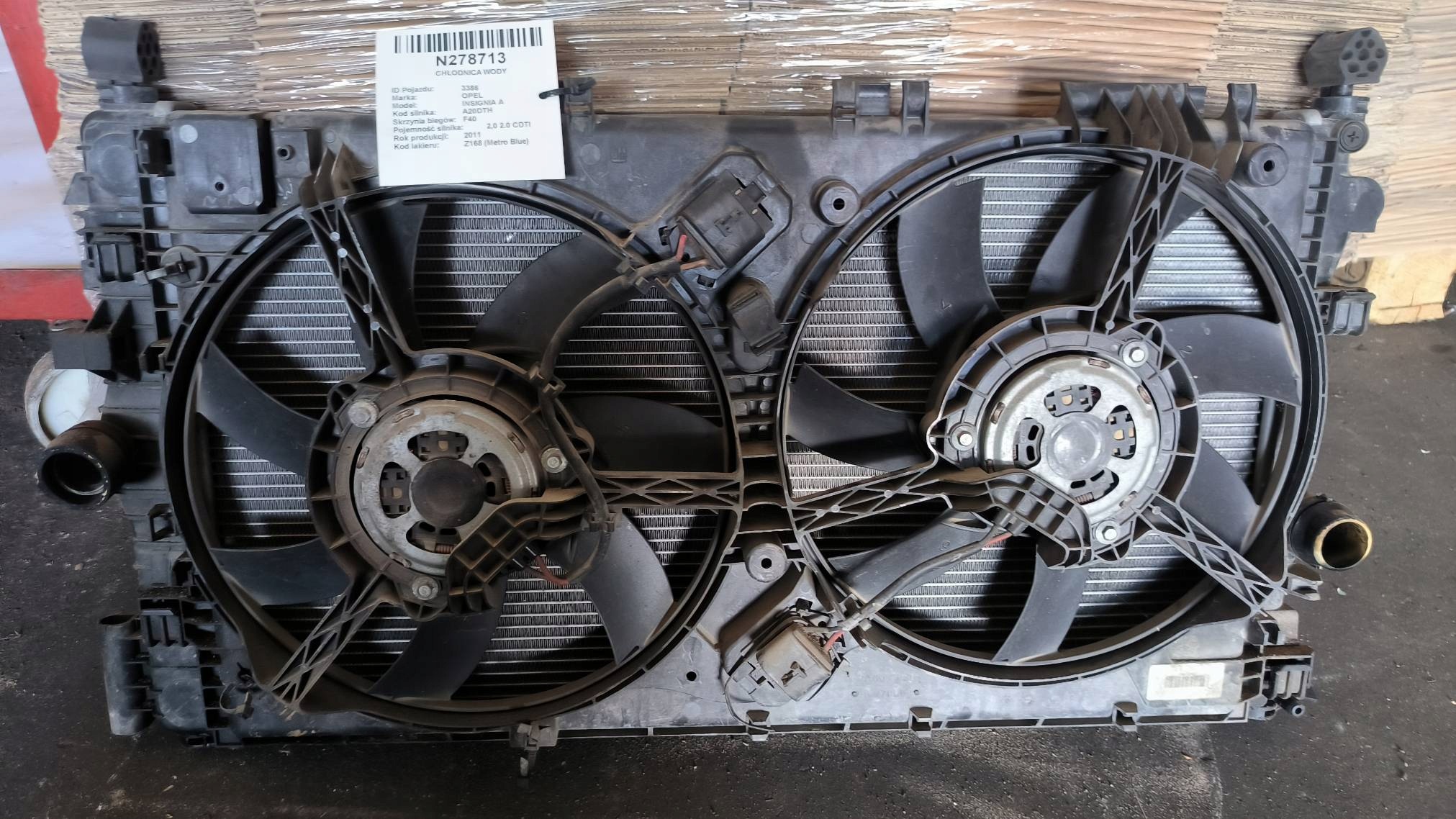 water cooler 13223018 2.0 CDTI OPEL INSIGNIA A