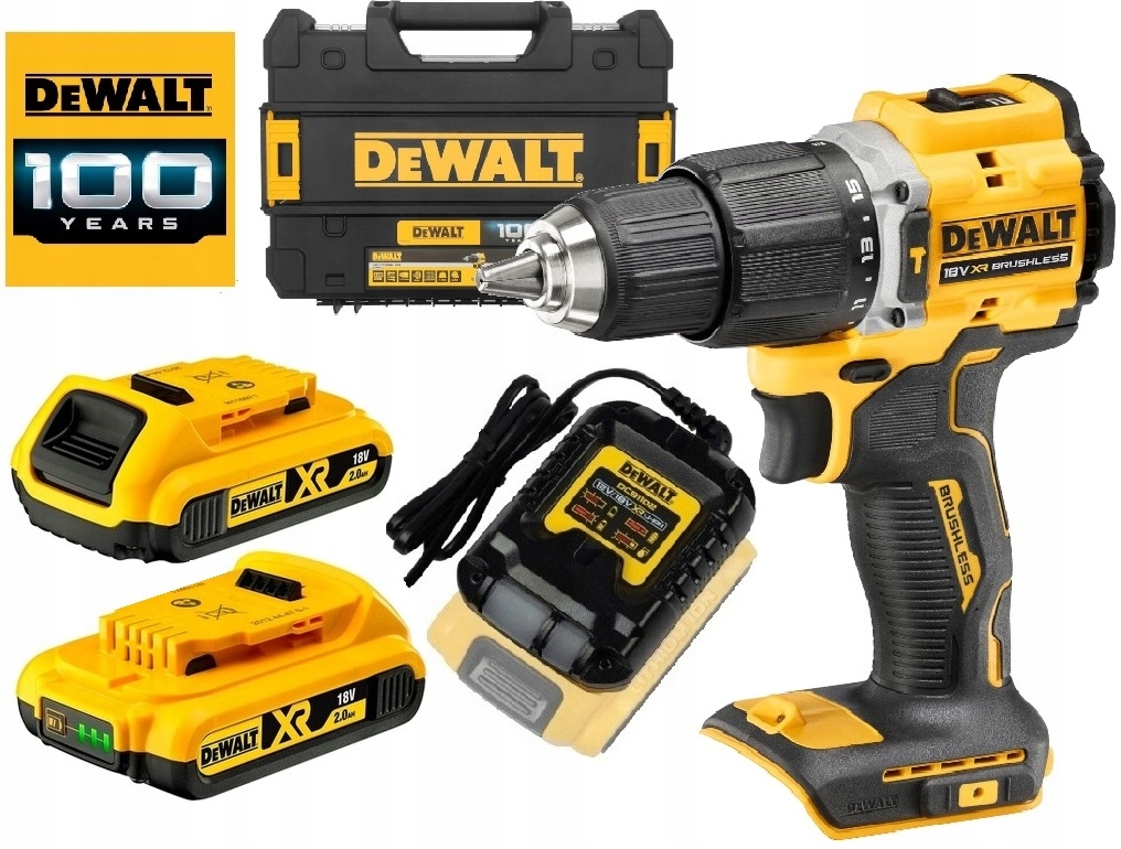 DeWALT DCD100 Udar 68Nm Xr 2x DCB183 Aku 2.0Ah 2Ah 18V DCB1102 Tstak