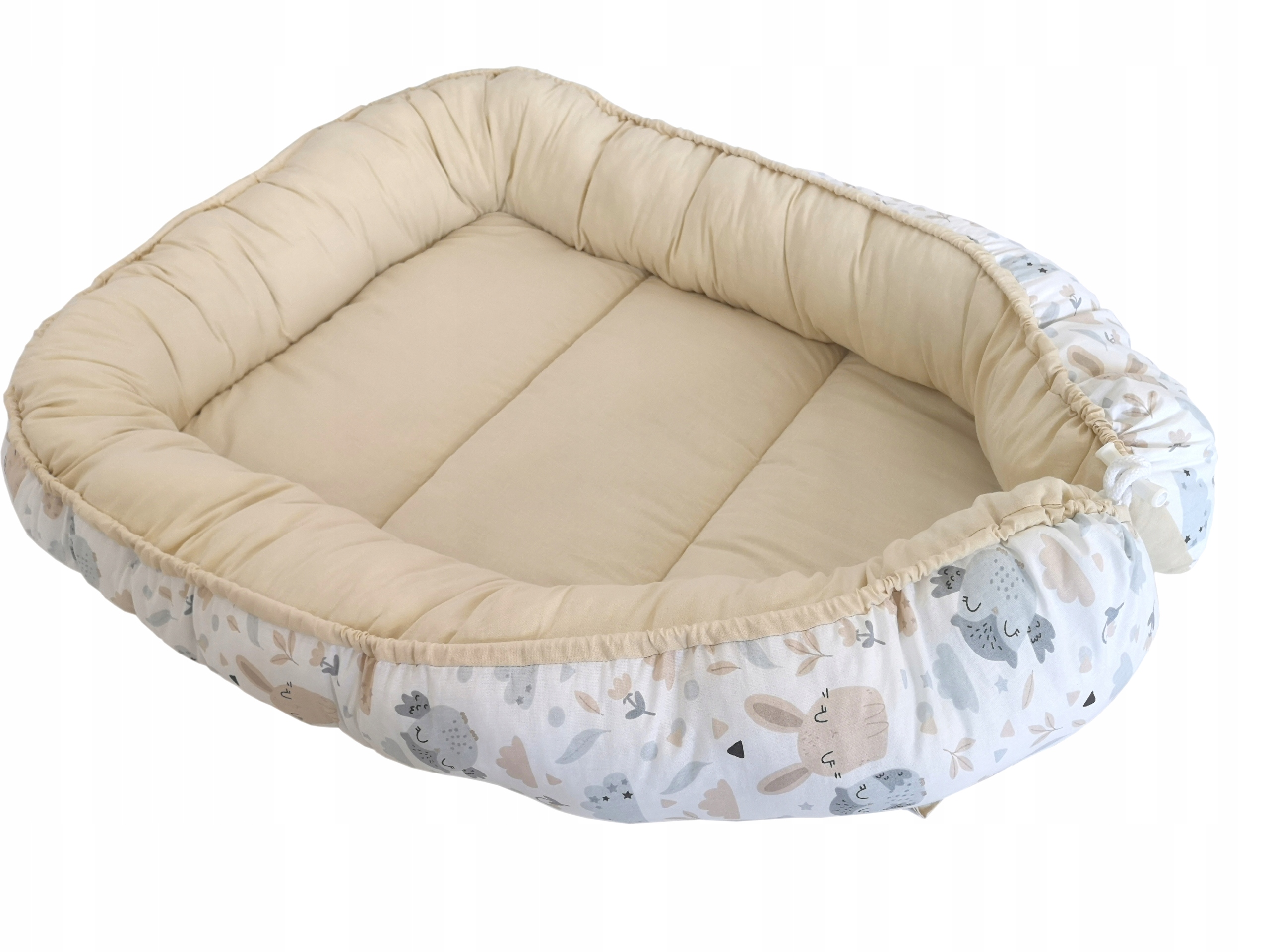 LiLo duży KOKON XXL niemowlęcy gniazdko dla dzieci bawełna dwustronny