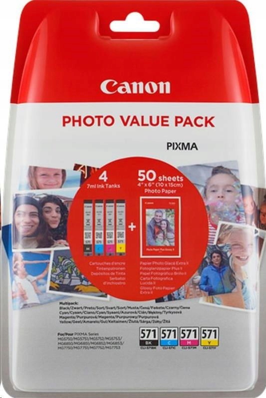 Canon CLI-571XL Bk/c/m/y Photo Value