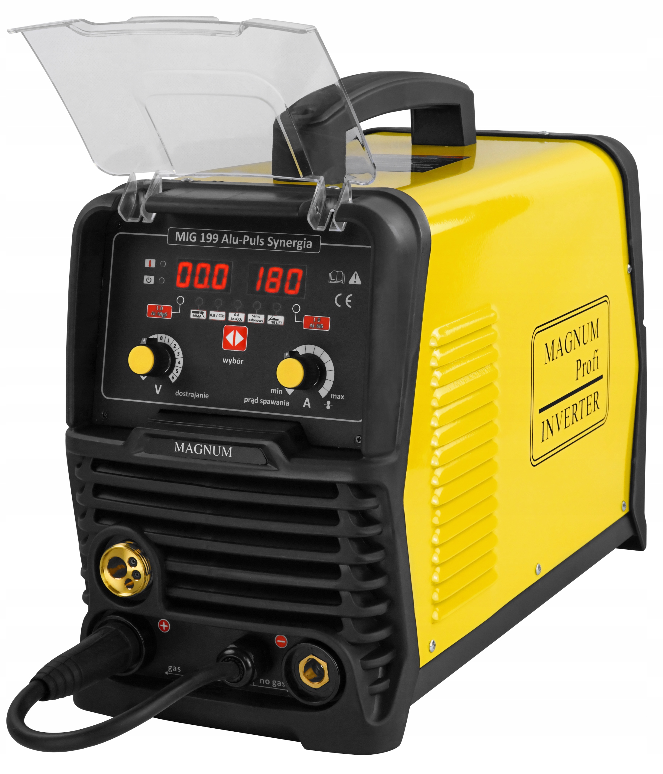 Spawarka 3w1 MIG MAG MMA TIG Magnum 180A Puls Alu Prąd spawania 180 A