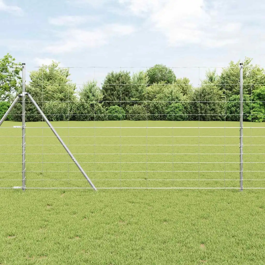 vidaXL Pastevní plot Stříbrná 25 x 1,4 m Pozinkovaná ocel