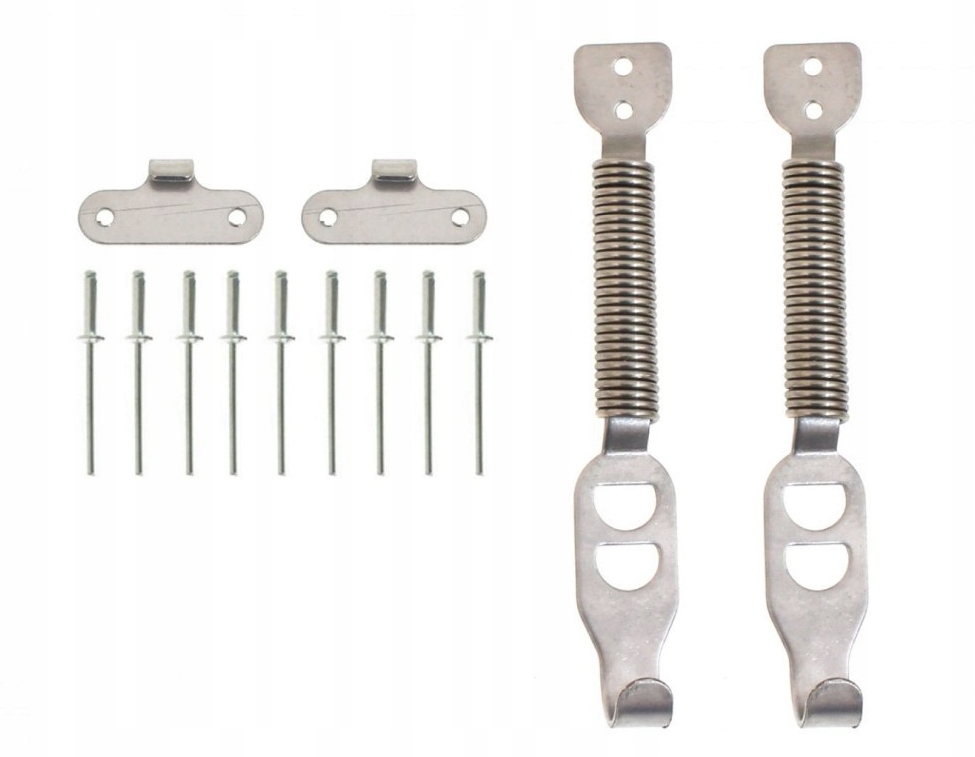 SLIDE ZAPINKI SPRĘŻYNOWE x2 MASKA KLAPA ZDERZAK