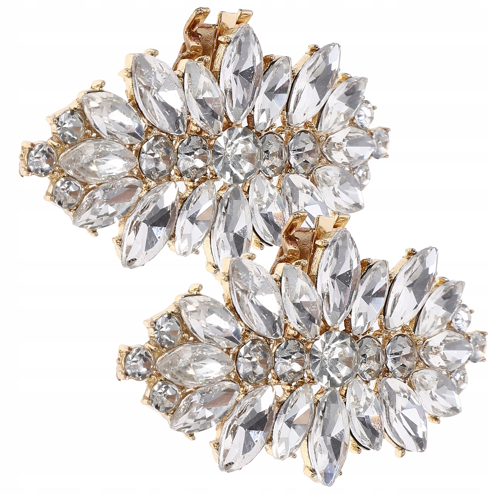 2 SZT. KLIPS DO BUTÓW KRYSZTAŁOWE DEKORACJE KLAMRY DO BUTÓW