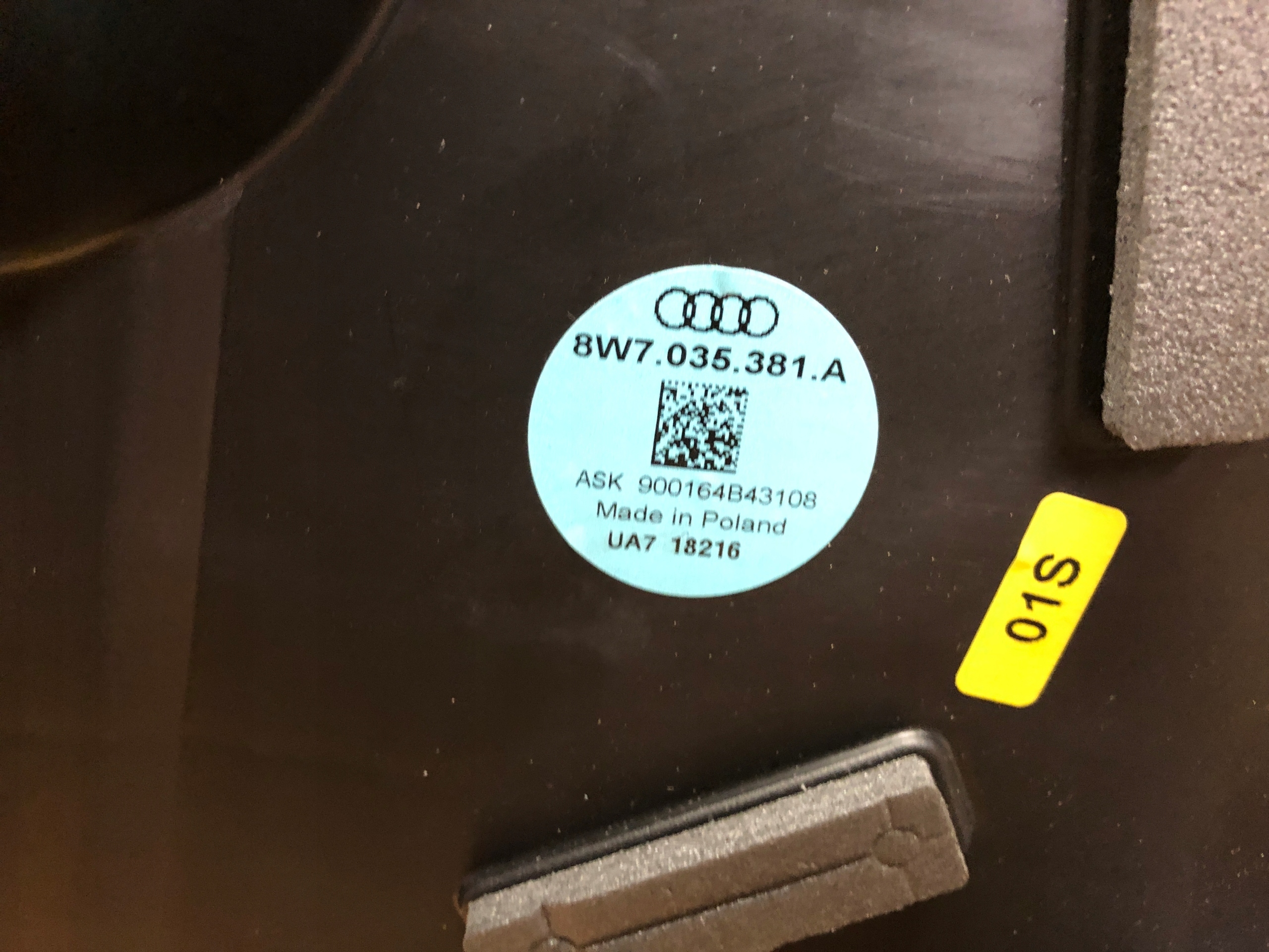 AUDI A5 8W CABRIO speaker bang OLUFSEN 8W7035381A