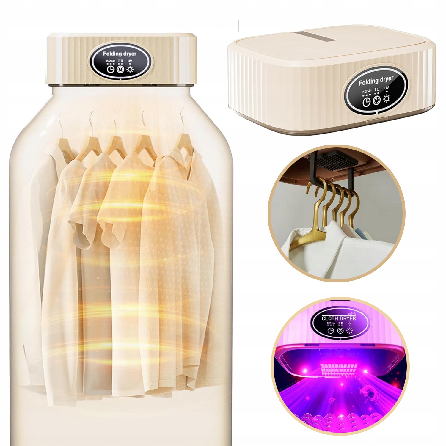 Přenosná Sušák s tepelnou pumpou s časovačem/automatickým vypnutím, 600 W