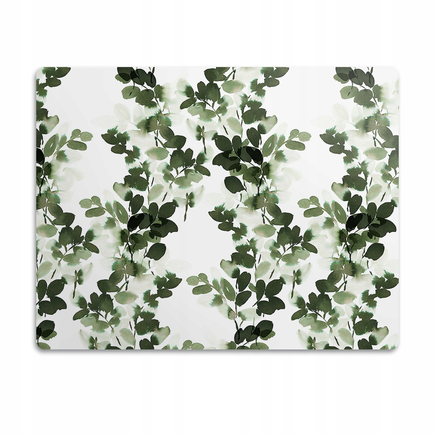 Levně Podložka pro psa pod misku Zelené listy 90x60 cm