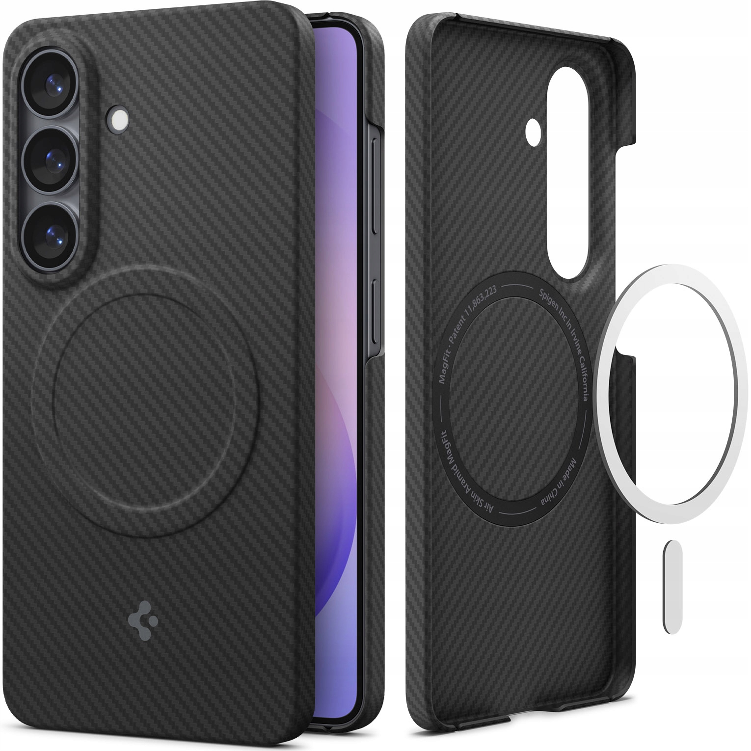 Puzdro pre Galaxy S26, Spigen Air Skin Mag, aramidové, kryt, štíhly, cover