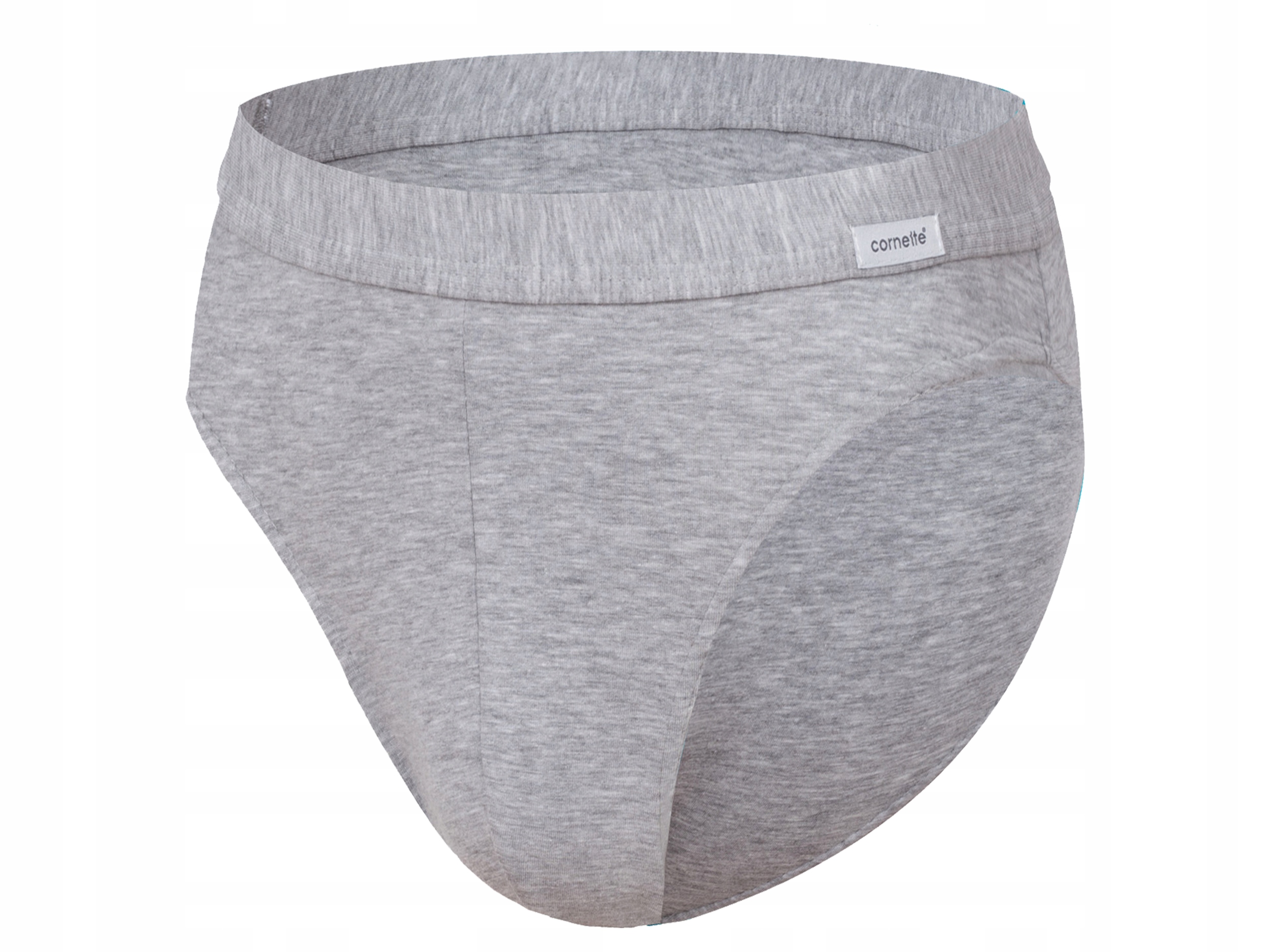 Slipy męskie CORNETTE AUTHENTIC, melange grey, 3XL Wzór dominujący bez wzoru