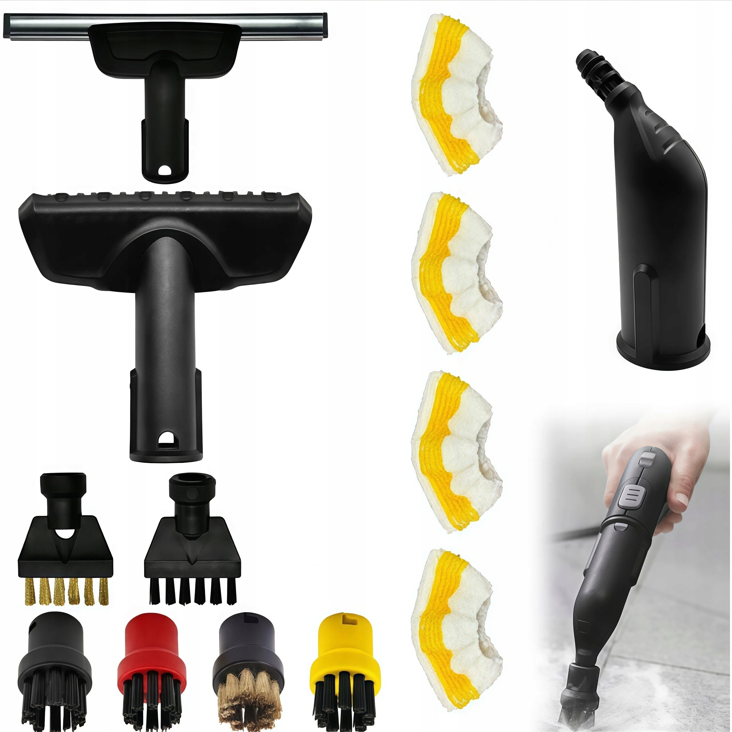 14 X Velká Sada Pro Napařovače Karcher SC1 2 3 4 5 Utěrky Kartáčky Tryska