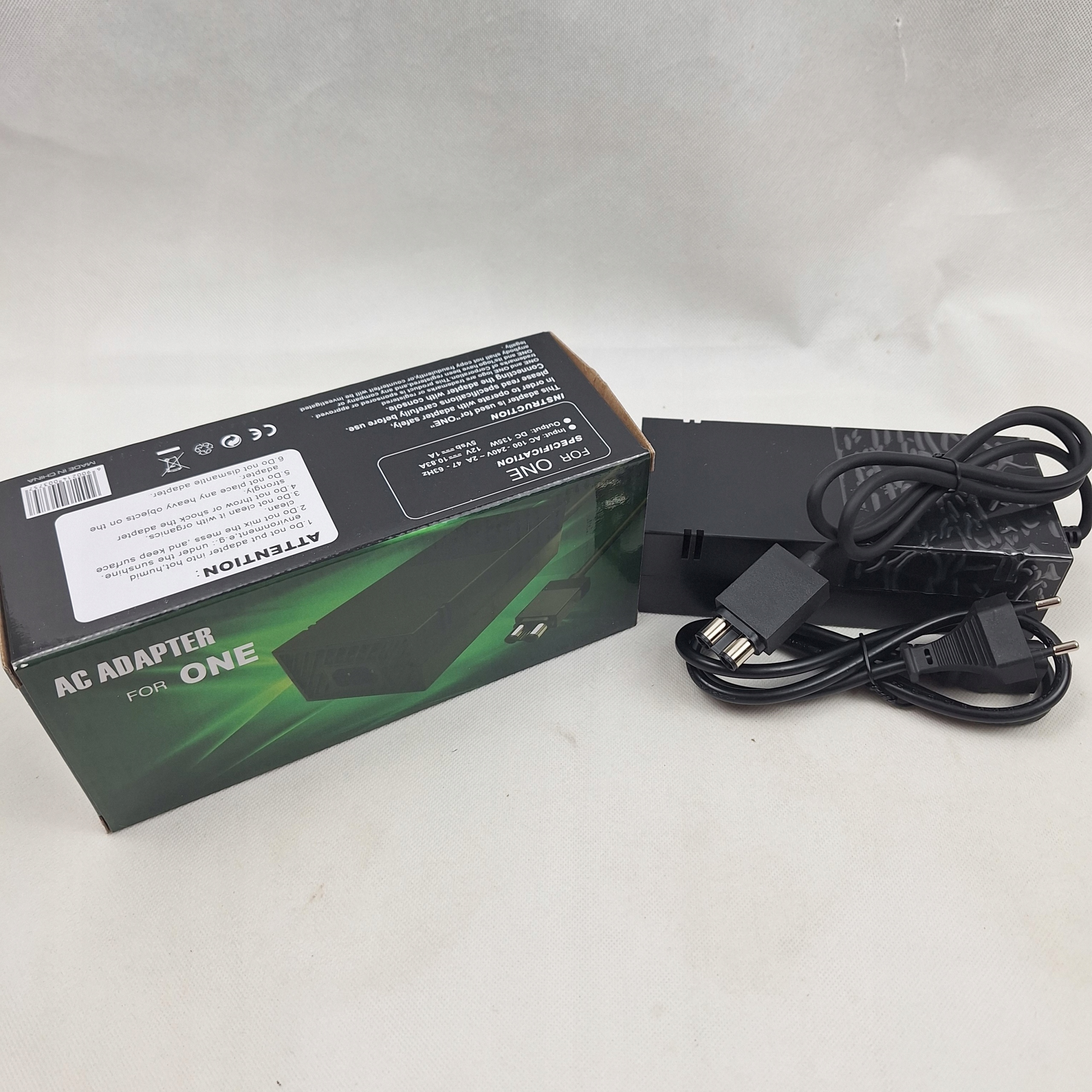 SOLIDNY ZASILACZ SIECIOWY ŁADOWARKA do KONSOLI MICROSOFT XBOX ONE NOWY! Informacje o bezpieczeństwie CE