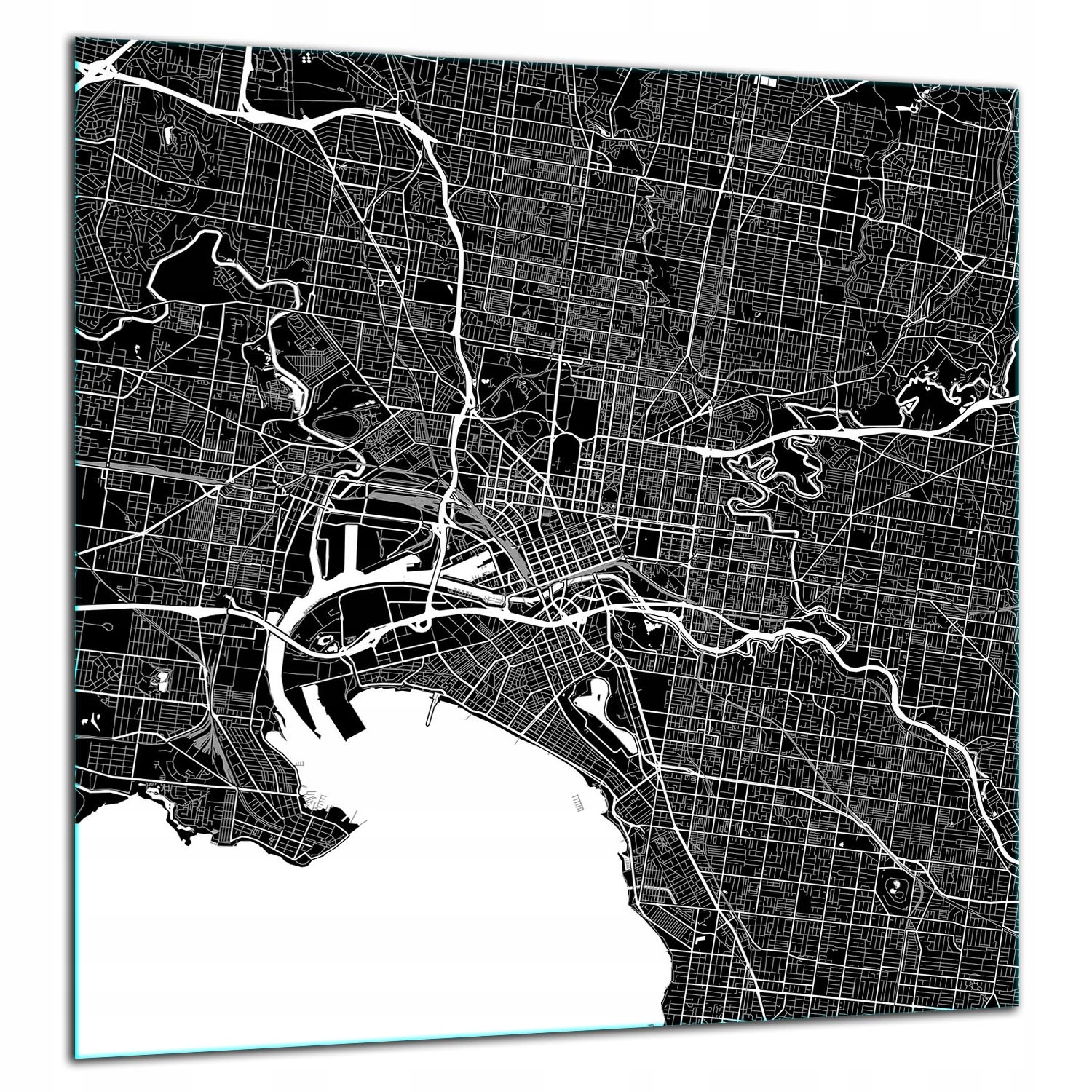 Skleněná Ochranná Deska Panel Lepidlo 60x65 Mapa