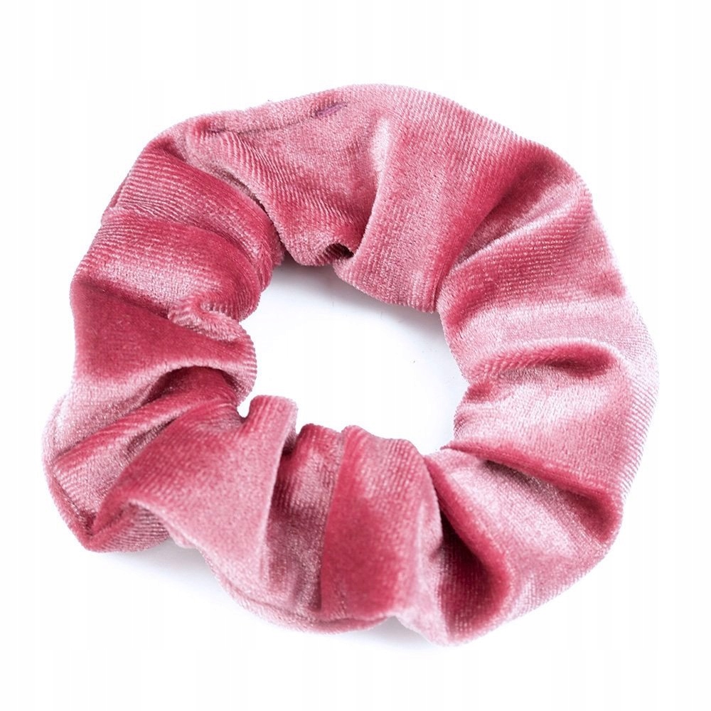 

Gumka Do Włosów scrunchies Frotka welur Różowa