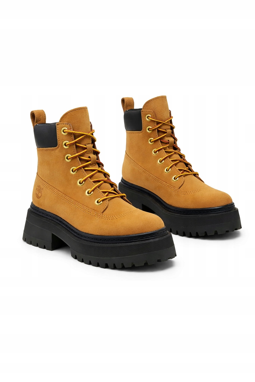 Timberland Hnědé Kotníkové Boty Na Černé Platformě 40 I1E