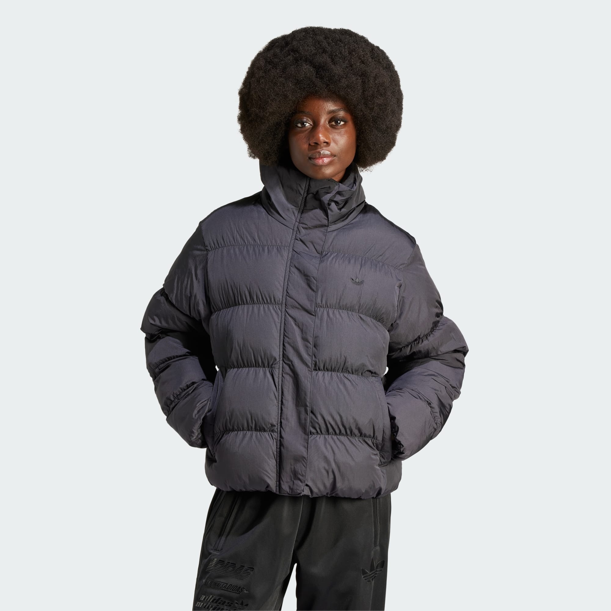Péřová Bunda Adidas Originals Short Vegan Puffer II8466 R L 42-44