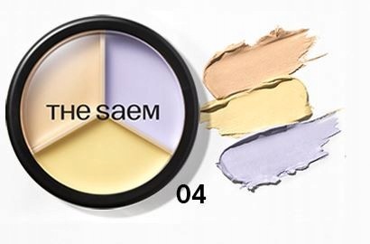 Saem Cover Perfection Korektor na obličej Triple Pot 04 Tone Up Beige