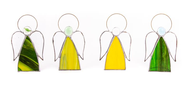 ANIOŁ WITRAŻ ANIOŁEK FIGURKA 13cm RÓŻNE KOLORY Marka Midex