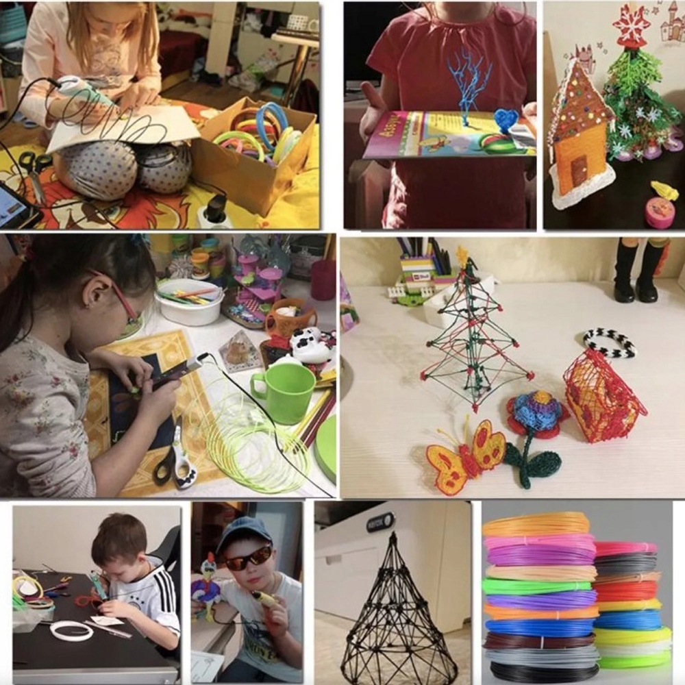 FILAMENTY WKŁADY DO DŁUGOPISU PEN 3D PLC DUŻY ZESTAW 20 KOLORÓW 1,75MM Przeznaczenie długopis