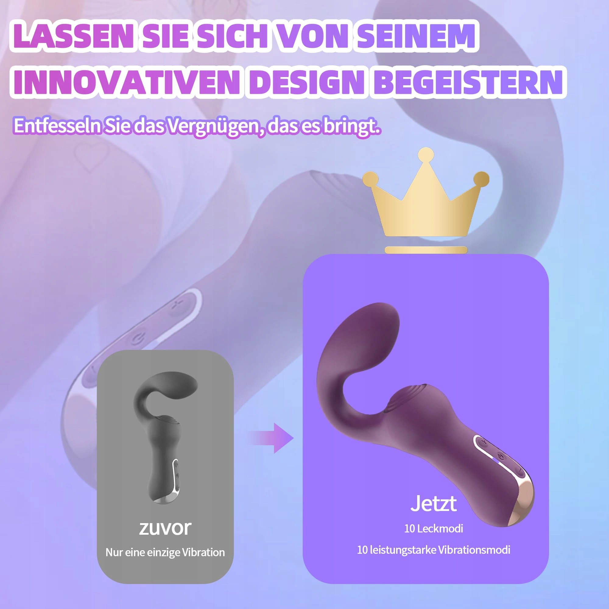 TYDAY Wibrator G Punkt dla Kobiet Stymulator Klitorisu 10 Trybów Wibracji — miniatura 6