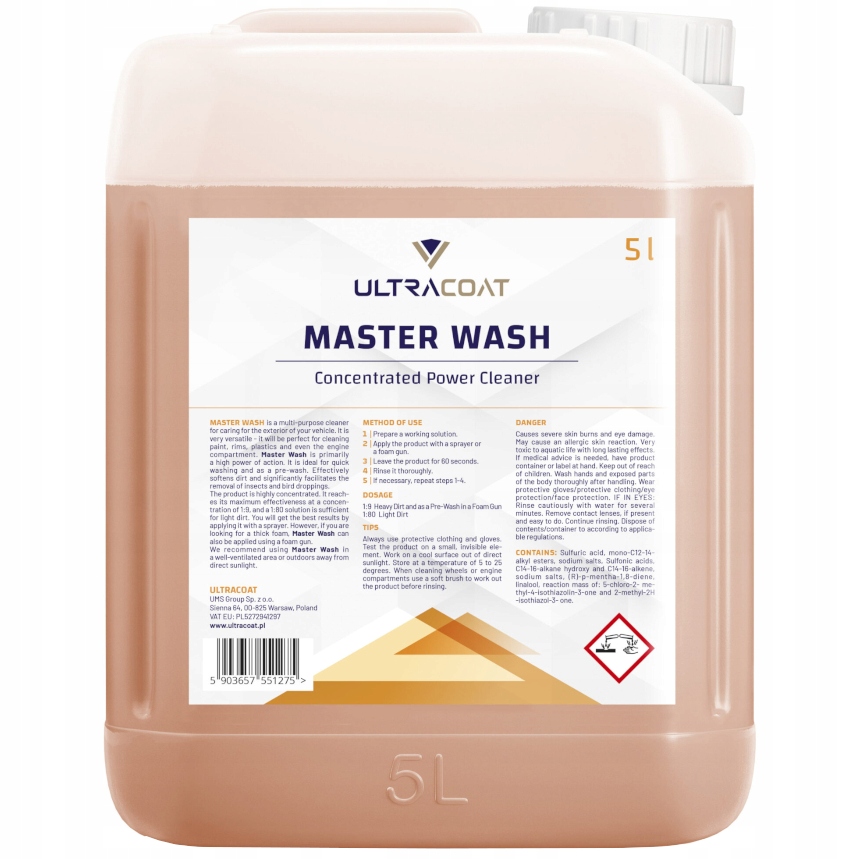 Ultracoat Master Wash для попереднього прання 5л