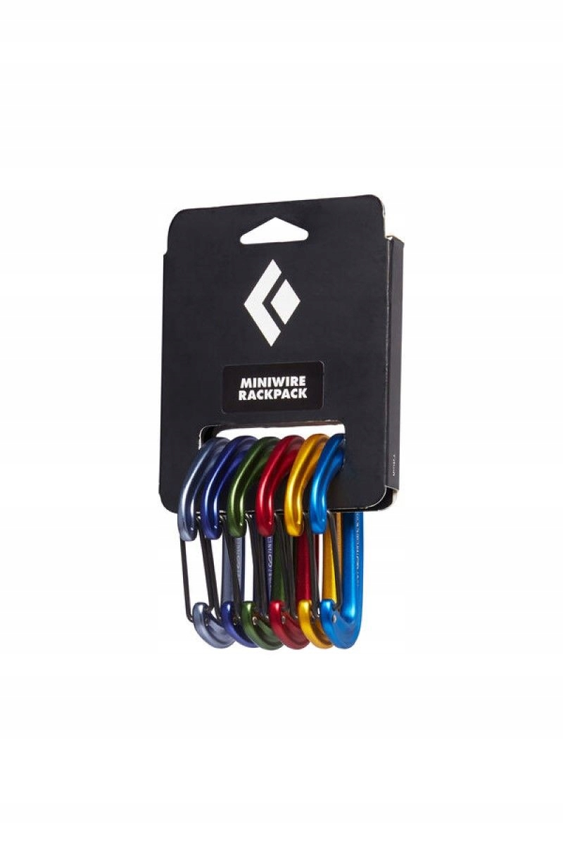Sada karabin Black Diamond Miniwire 6 Pak černá