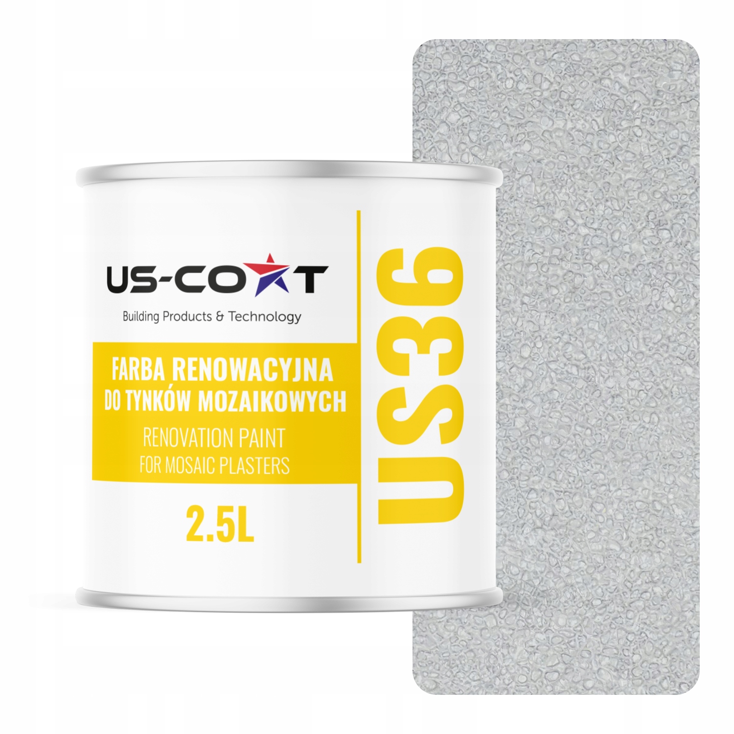 Renovačná farba na mozaikovú omietku 2.5L Obnova Šedá Mliečna RAL7047