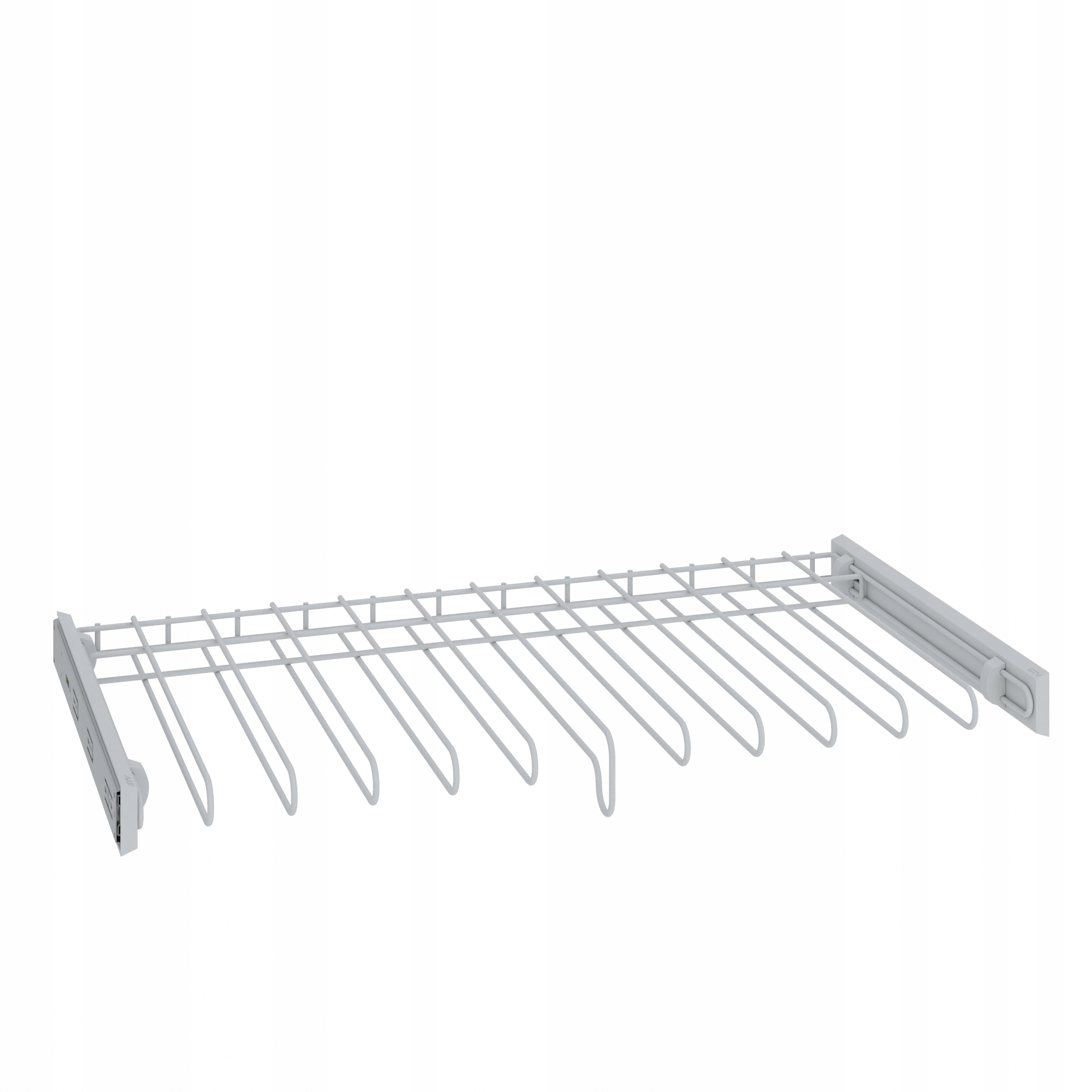 WIESZAK NA SPODNIE DO SZAF BARLETTA JASNY SZARY 85