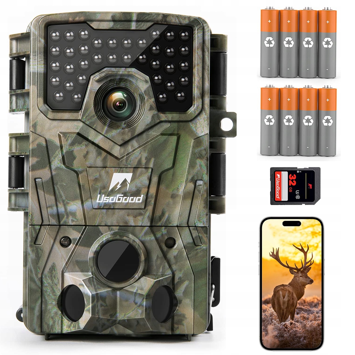 Fotopast Ir 940nm Lesní Lovecká Kamera Uhd 48Mpx Snímačem Pohybu Ir