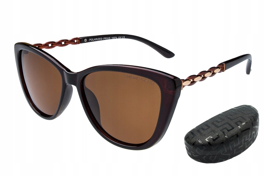 

Okulary Polaryzacja damskie etui Riza Brown V32