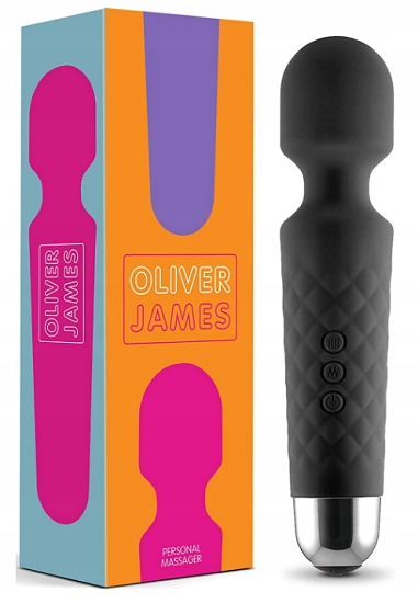 Masażer łechtaczki WAND czarny - OLIVER JAMES SN01
