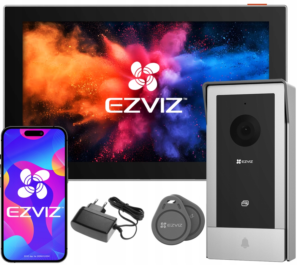 Videovrátnik WiFi CP5 Ezviz 2-ŽILOVÝ Brána Aplikácia Diaľkové ovládanie