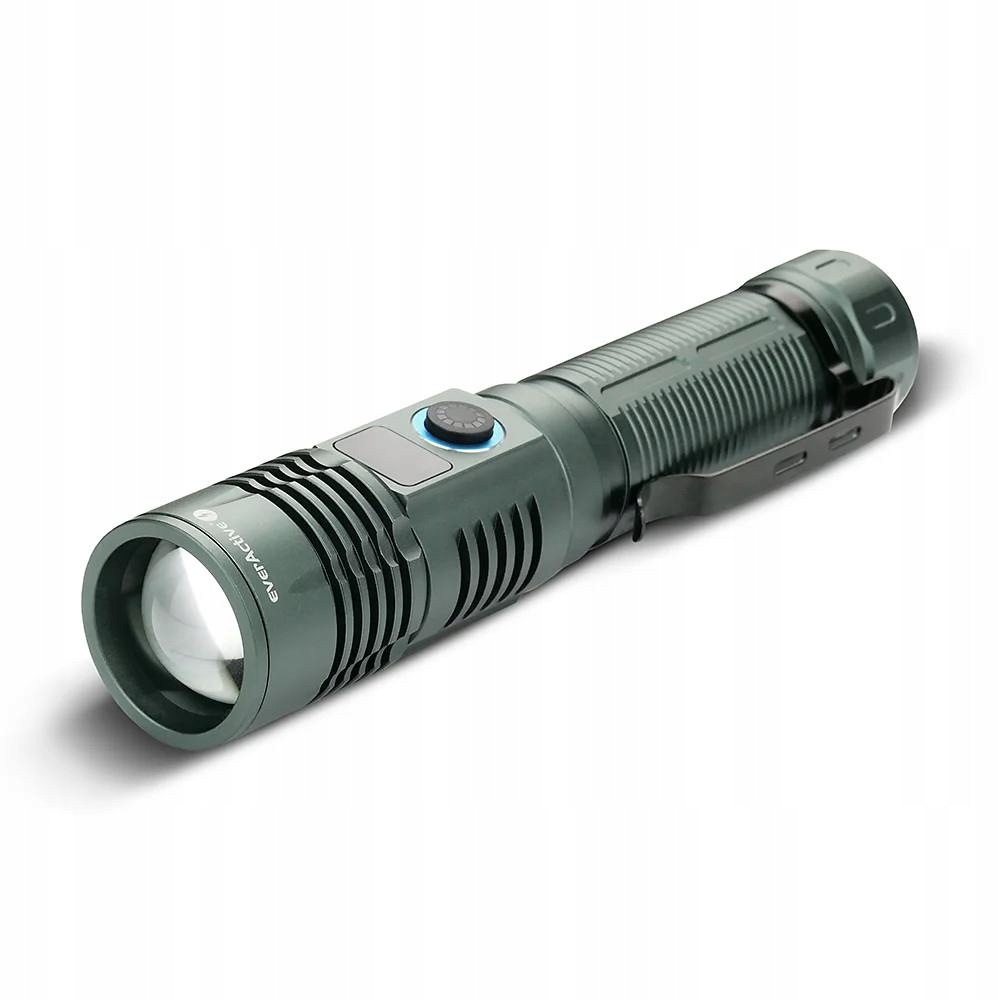 Latarka Led Taktyczna Akumulatorowa Wojskowa Zoom 20W Usb-c Pro Power
