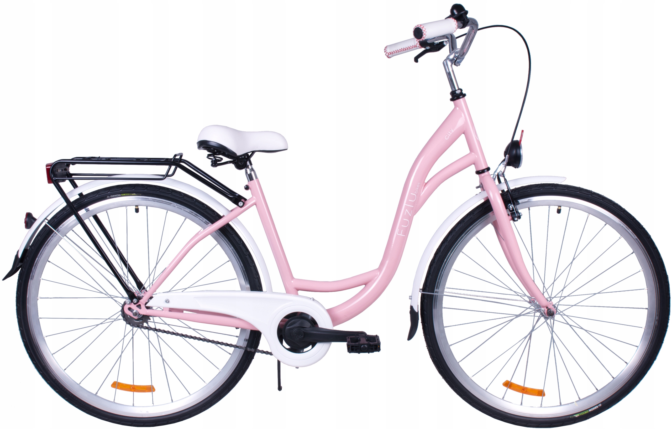 Rower miejski 28 Fuzlu City S1 pudrowy
