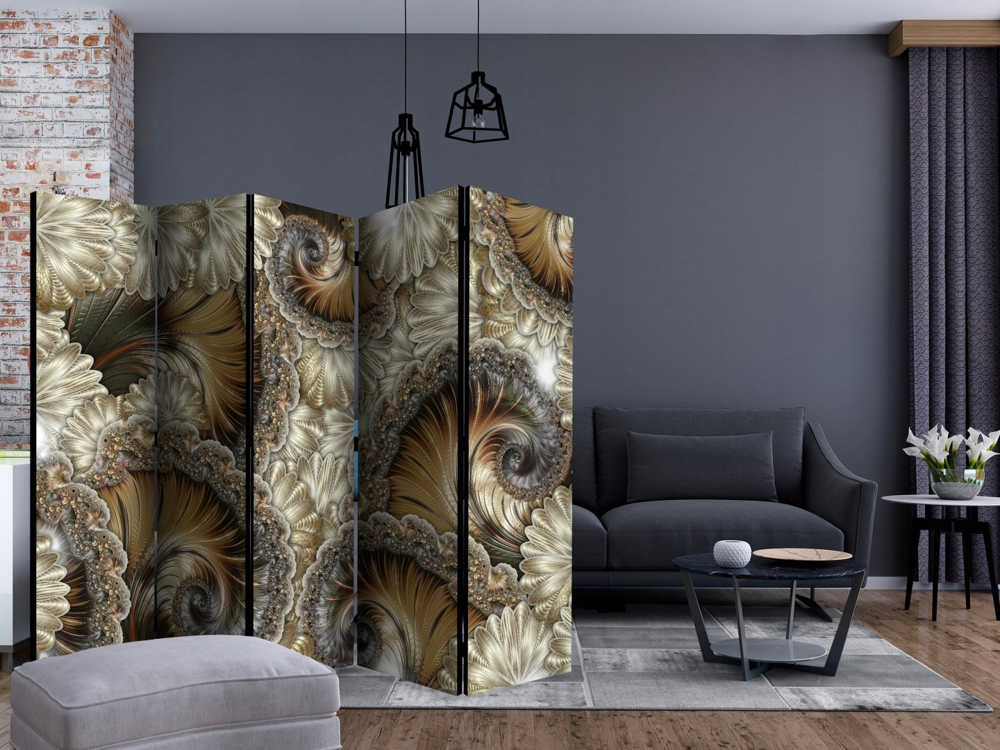 PARAWAN POKOJOWY ŚCIANKA DZIAŁOWA OBUSTRONNY Producent DecoNest