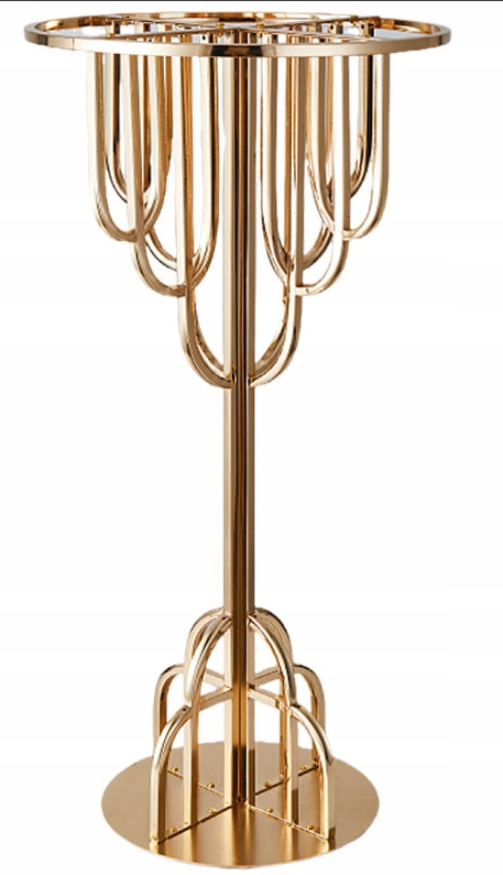 Postument Květinový Stojan Kolotoč 90 cm Zlatý QW-11