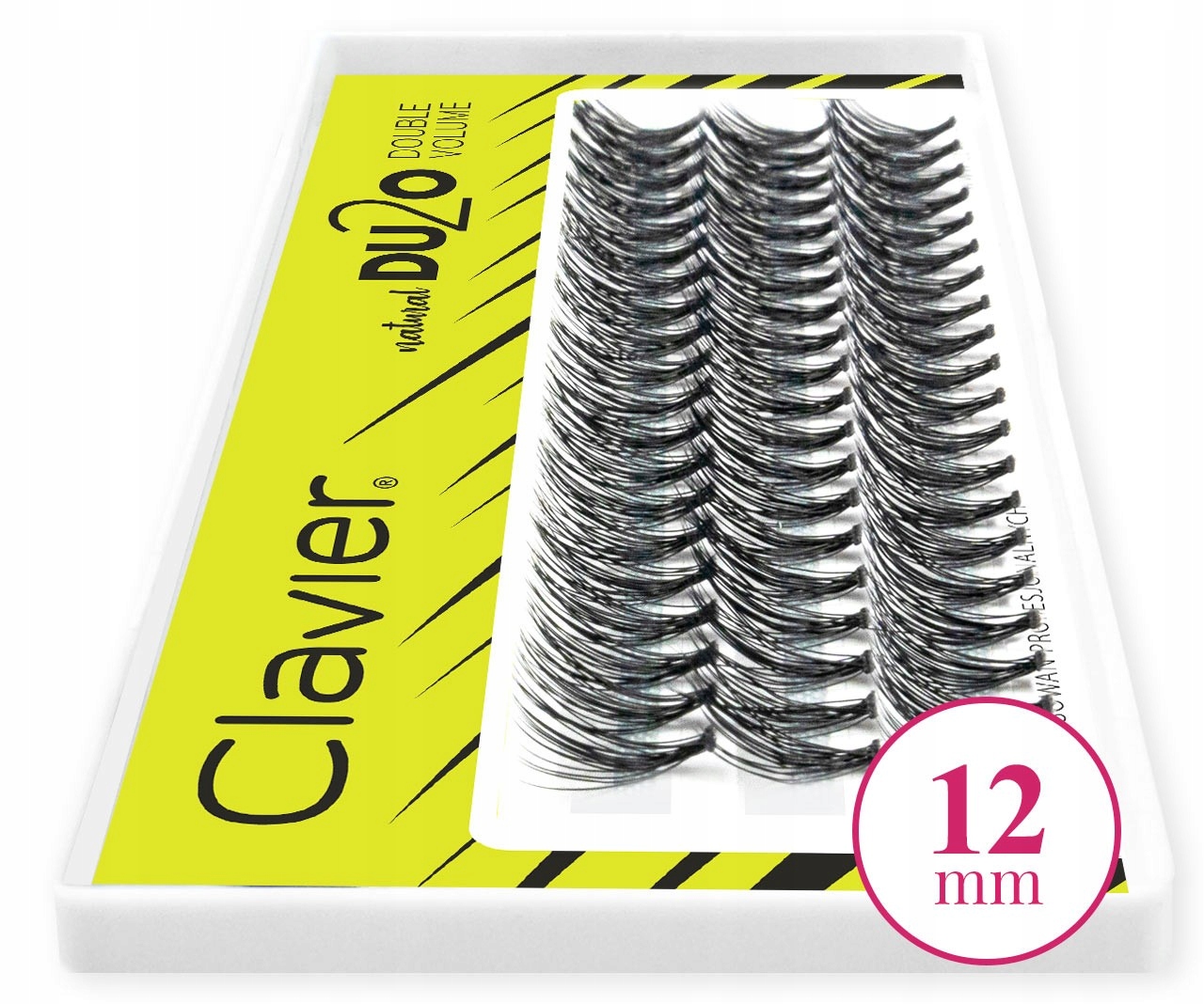 

Clavier DU2O Sztuczne rzęsy kępki rzęsy, 12 mm