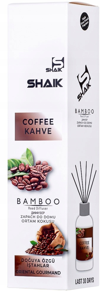 ZAPACH PATYCZKI ODŚWIEŻACZ POWIETRZA kawa115ml Rodzaj dyfuzor z patyczkiem