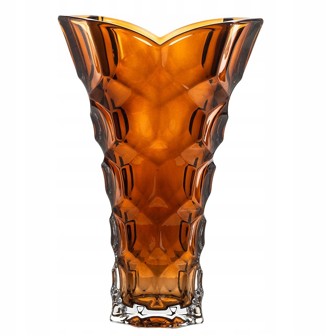 Bohemia Honey Comb Smokey Honey Váza 355MM