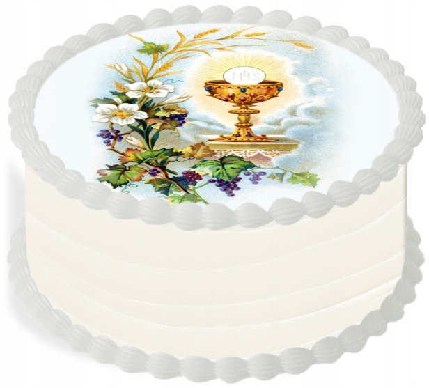 

Opłatek na Tort 20 cm Pierwsza Komunia Święta Ihs
