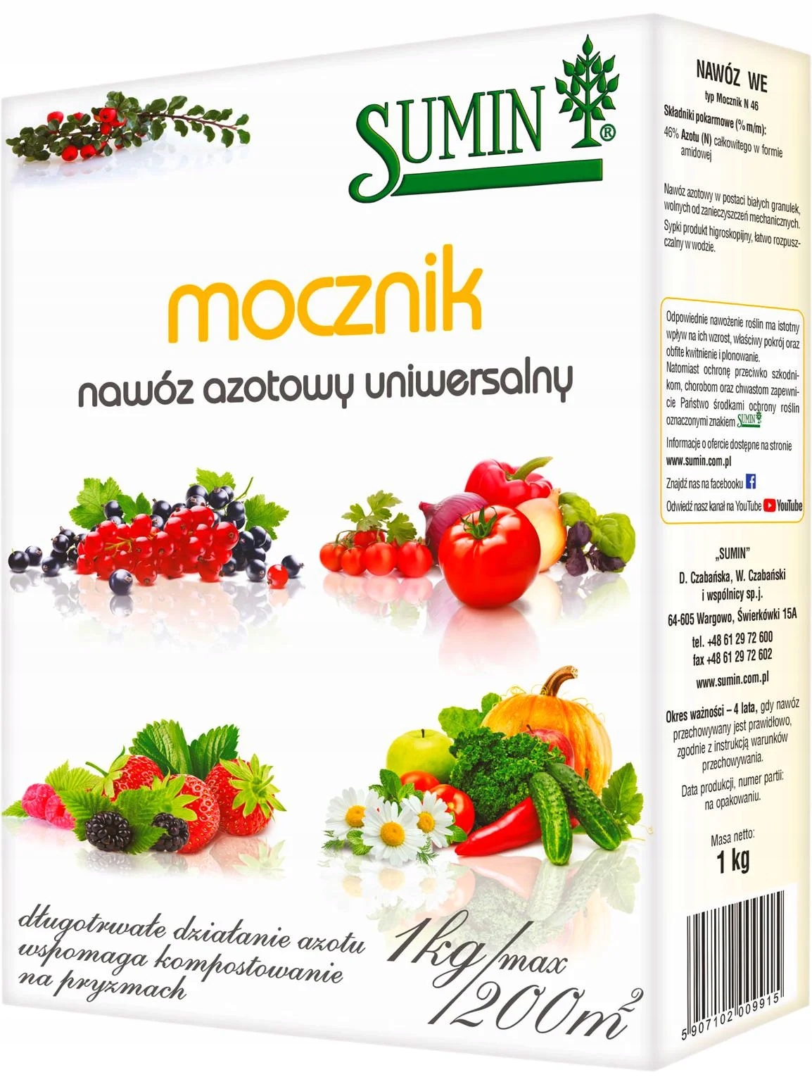 

Mocznik 1kg Nawóz Azotowy Uniwersalny Sumin