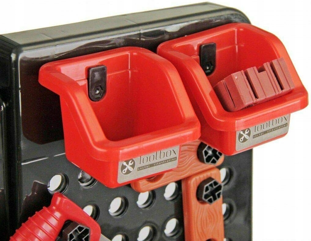 DUŻY WARSZTAT dla DZIECI 45 elementów STOLIK PIŁA x2 WIERTARKA MŁOTEK ++ Seria Repair Tool 3