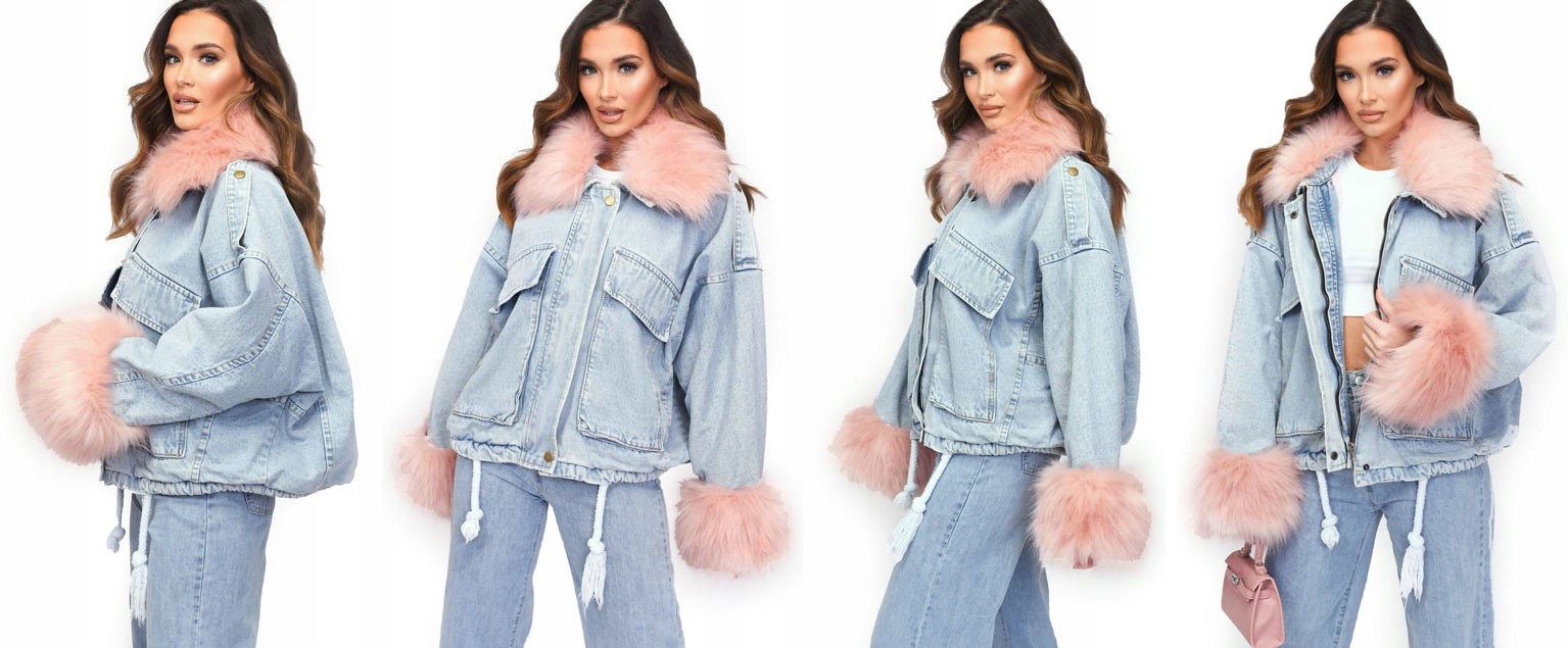 

Kurtka Jeansowa Z Futerkiem Katana Futerko Miś M/L