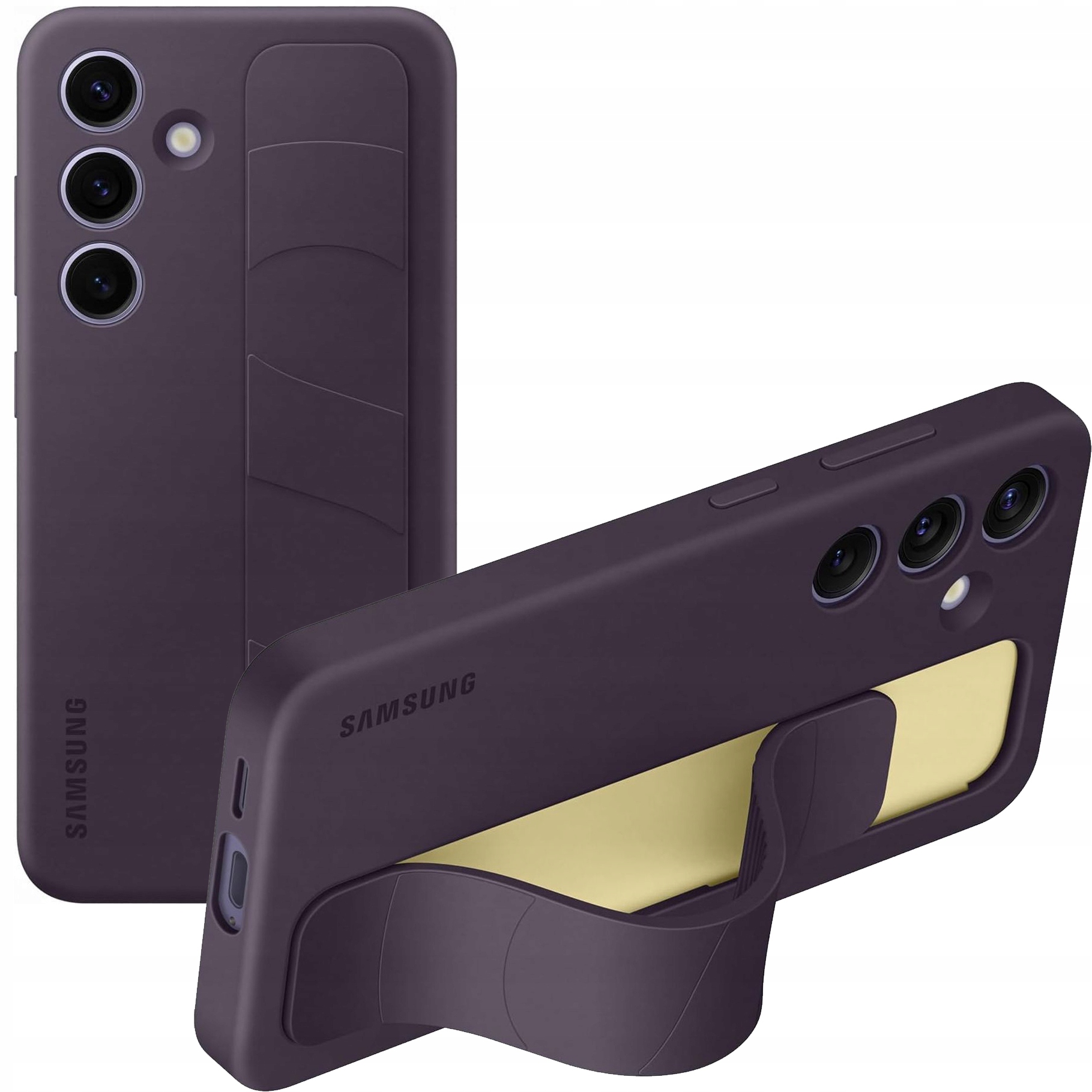 Pouzdro Samsung pro Galaxy S24, silikonový kryt, originální zadní kryt, s opěrkou