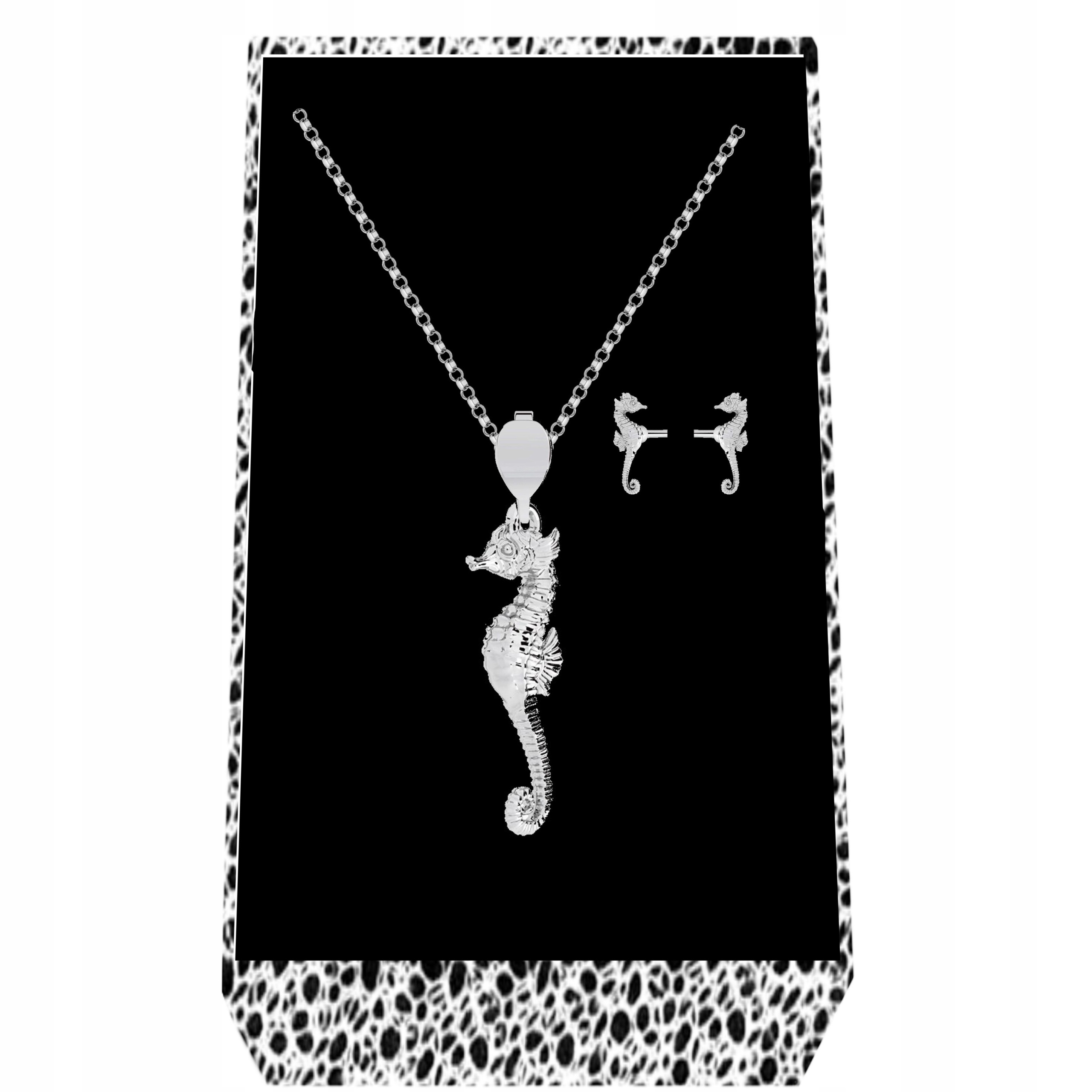 Sada stříbrných šperků 925 Mořský koník Pławikonik Symbol věrnosti