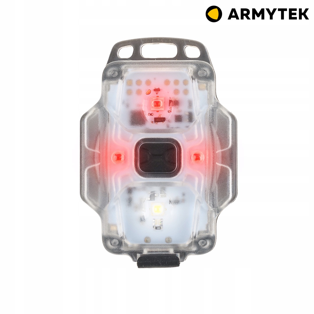 ARMYTEK CRYSTAL PRO Latarka Czołówka Lampka Rowerowa STOP Akcelerometr Grey Waga 70 g