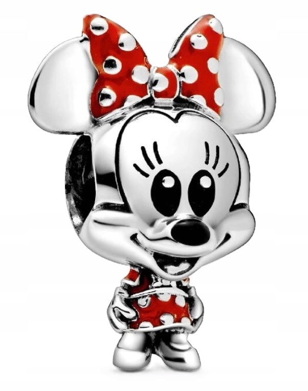 Charms Pandora Disney Minnie Mouse S Šaty A Mašličkou 798880C02 Stříbrná