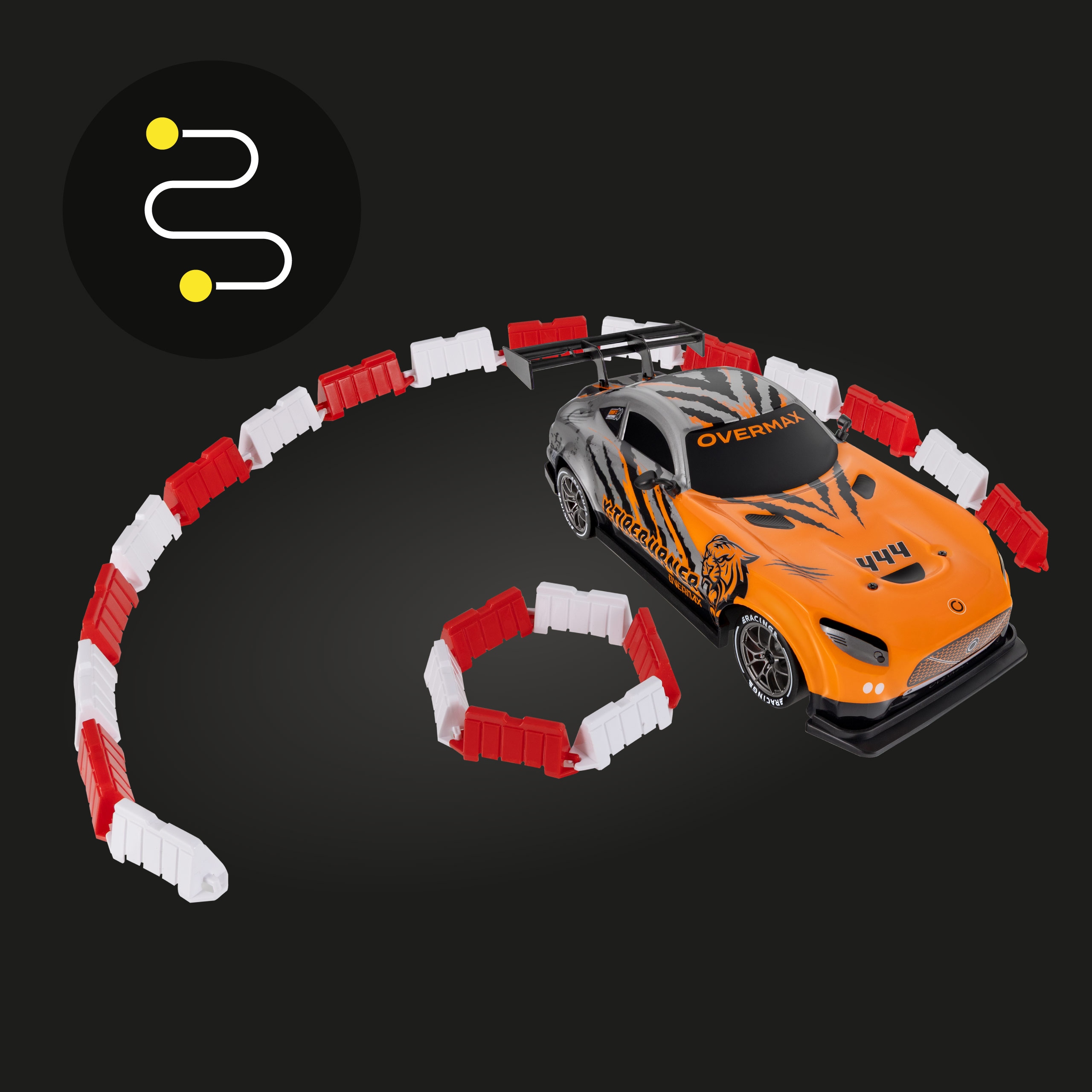 Automobilis Auto RC DRIFT DRIFTING NUOTOLINIO VALDYMO 20km/h + DRIFT TRACK Pakuotės būsena originali